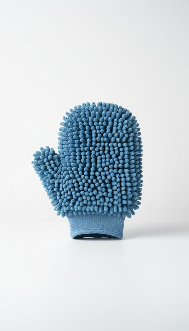 Microfiber car cleaning mitt