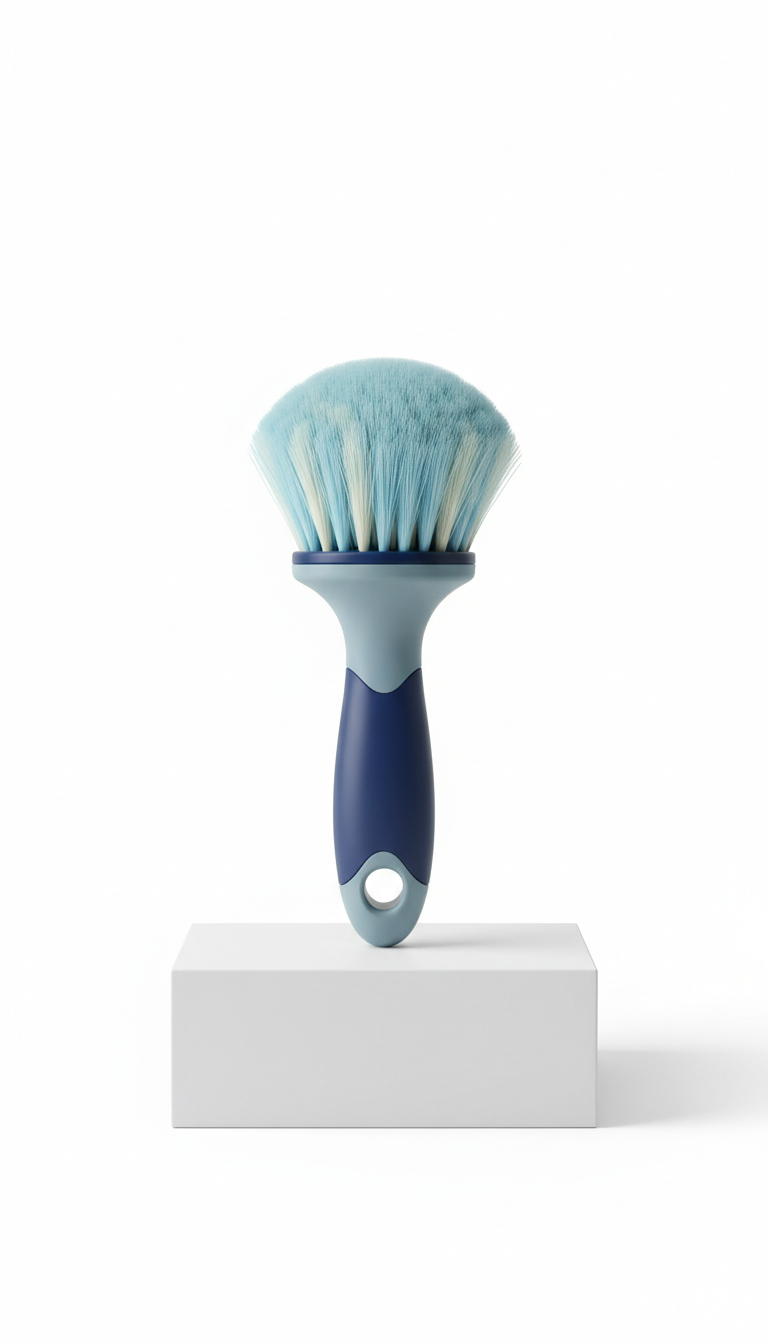 Soft touch car interior detailing brush